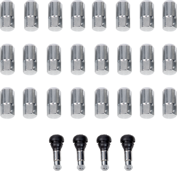 Moose Offroad SP300MO207-24 Lug Nuts with Valve Stems - 12 MM X 1.50 - 24 Pack
