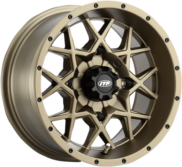 Itp 1428641729B Wheel - Hurricane - Front/Rear - Bronze - 14x7 - 4/137 - 5+2