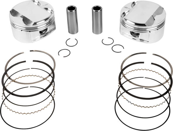 Je Pistons 398727 Piston Kit - 3.937" Bore - 4.375" Stroke - 11.5:1 Cr - 114" M8