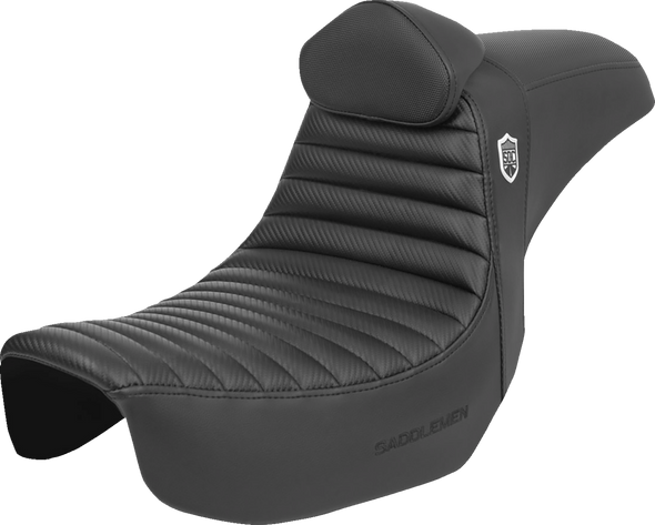 Saddlemen SC80604TB Pro Series SDC Perf Seat - w/ Backrest - Dyna 06-17