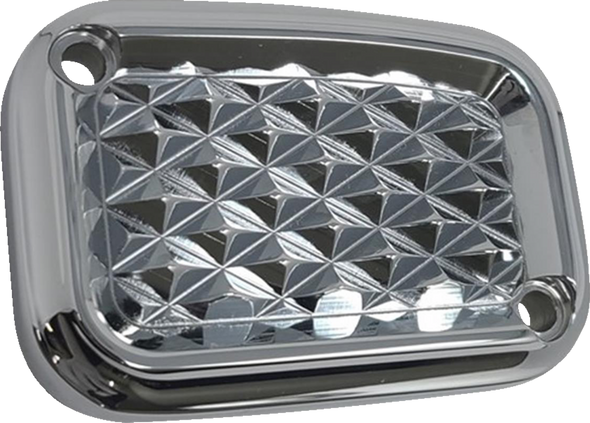 Covingtons C3078-C Master Cylinder Cover - Clutch - Diamondback - Chrome