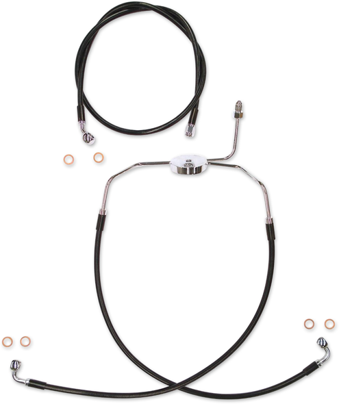Magnum Shielding SBC1304-25 Brake Line Kit - Xr - Black