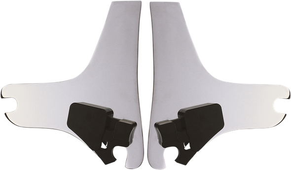 Cycle Visions Chrome Detachable Sissy Bar Side plates 97-08 Harley Touring FLHRS