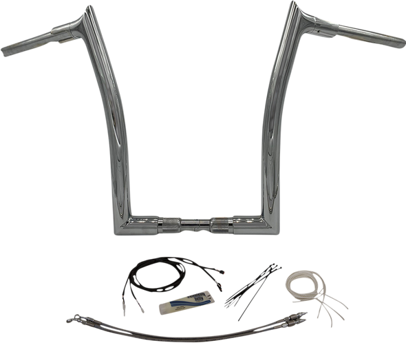 Fat Baggers Inc. 809616 1-1/2" Ez Install Pointed Top Handlebar Kit - 16"