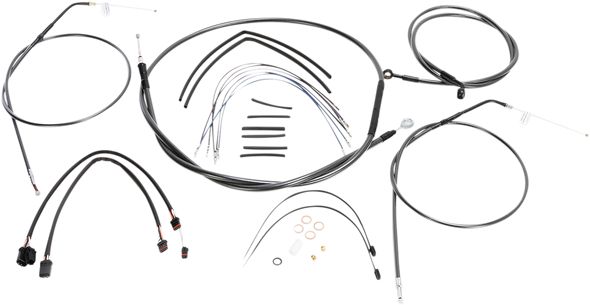 Magnum Shielding 487662 Black Pearl Designer Handlebar Installation Kit - 14-22