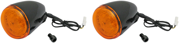Custom Dynamics Black ProBeam Amber LED Turn Signal Kit for Indian