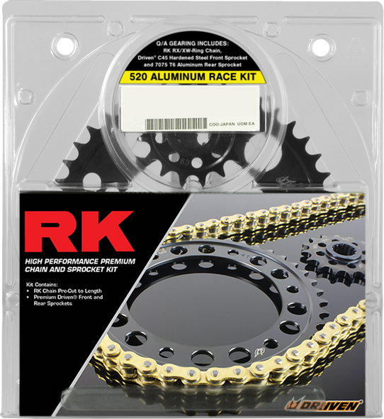 RK 4107-098DGX Chain and Sprocket Kit - Gold - for Yamaha YZF-R1 -09-14