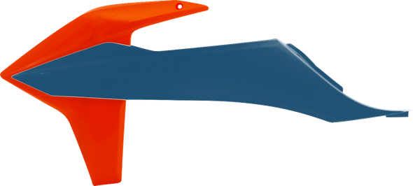 Acerbis 2726517302 Radiator Shrouds - Orange/Factory Blue