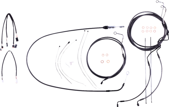 Magnum Shielding 4871192 Black Pearl Designer Handlebar Installation Kit