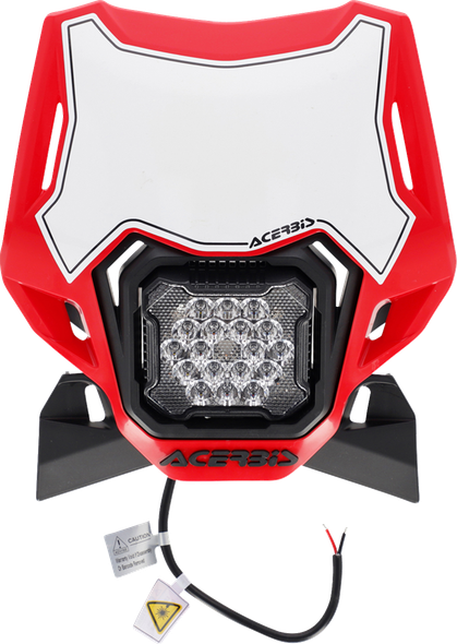 Acerbis 2987941018 Headlight- Vsl Lumen-X - Red/Black