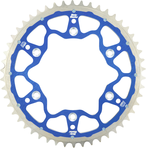 MOTO-MASTER 620073449 Fusion Series Dual Ring Rear Sprocket - 49 Tooth - Blue