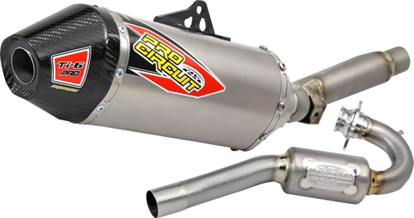 PRO Circuit 0311415FP Ti-6 Pro Titanium Exhaust System with Carbon End Cap