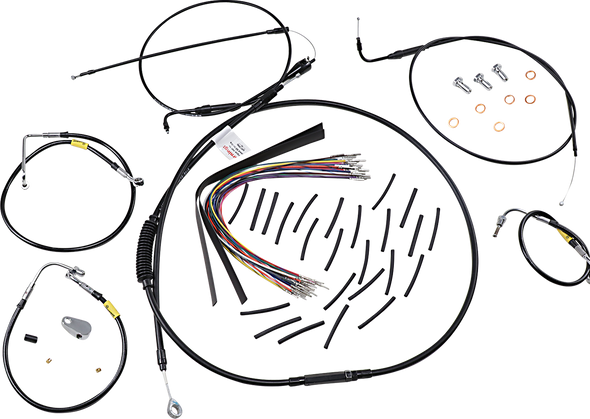 Burly Brand B30-1295 Control Kit for Early Touring Bikes with Bagger Bar
