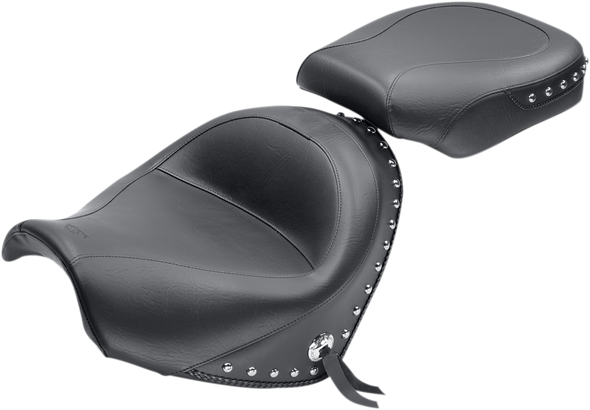 Mustang 76060 Seat - Wide - Touring - W/O Backrest - Two-Piece - for Suzuki
