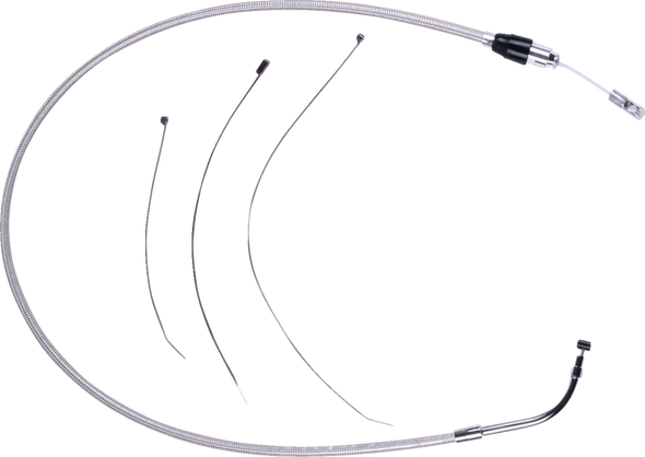 Magnum Shielding 5239HE Polished Stainless Quick Connect Upper Clutch Cable