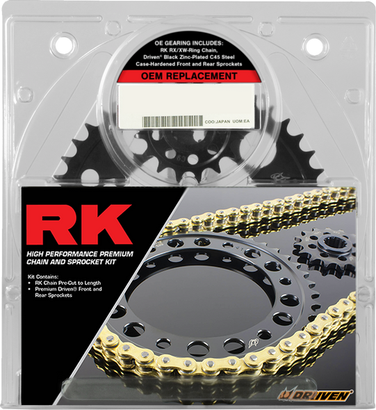 RK 4092-150EX Chain and Sprocket Kit - Oem Repl - Natural - for Yamaha FZ/MT-09