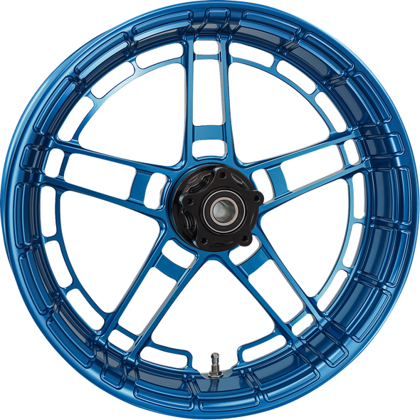Arlen Ness 330-046 Rim - Flatline - Rear - Blue - 18x5.5