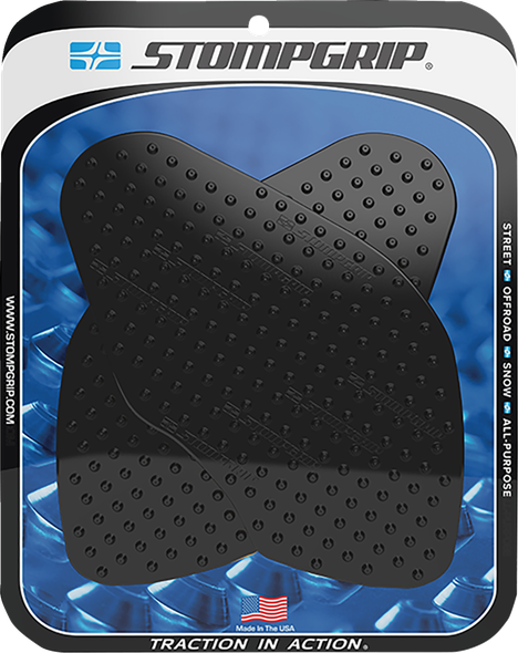 Stompgrip 55-10-0124-1B Tank Grips - Black - for Suzuki - V-Strom 19-22