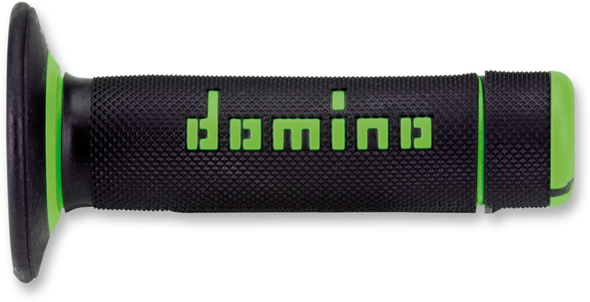 Domino A02041C4440A7-1 Dually Grips - Half Waffle - Black/Green