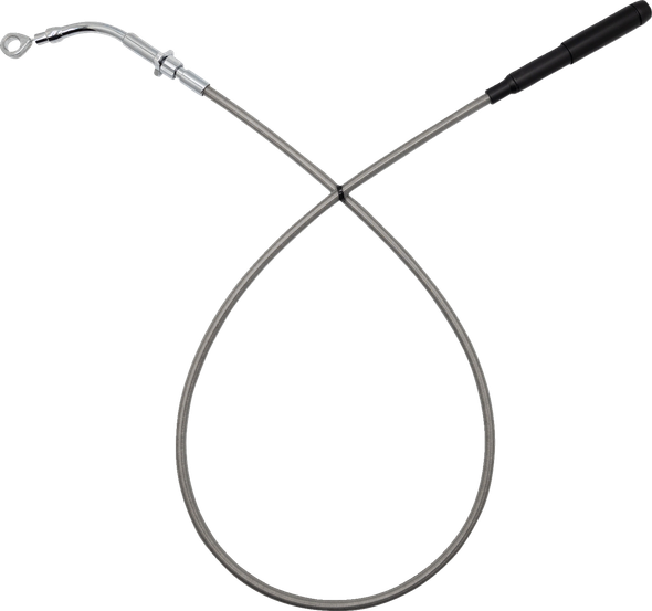 Fat Baggers Inc. 118002-C Ez Install Upper Clutch Cable - Braided Stainless