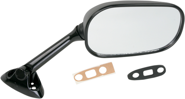 Emgo 20-69781 Mirror - Side View - Rectangle - Black - Right