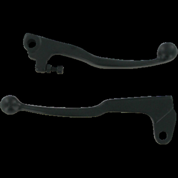 PARTS UNLIMITED 44-7107 BLACK SHORTY LEVER SET BRAKE/CLUTCH FOR SUZUKI