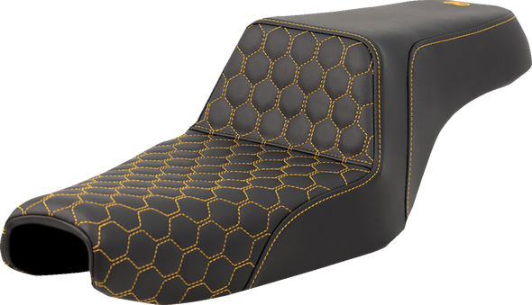 Saddlemen 807-11-17707 Step-Up Seat - Honeycomb - 3.3 Gal Tank - Sportster 04-22