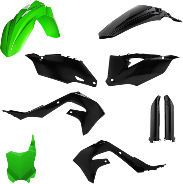 Acerbis 2736291089 Full Body Kit - Green/Black - for Kawasaki - Kx 19-24