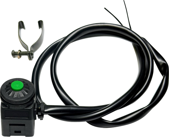 K&S Technologies 12-0106G-WP Momentary Switch - 7/8" - Green Button - Universal