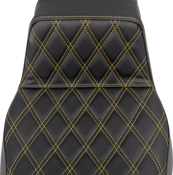 Saddlemen 808-07E-17507 Step-Up Seat - Lattice Stch - Ext Reach - FLH/FLT 08-23