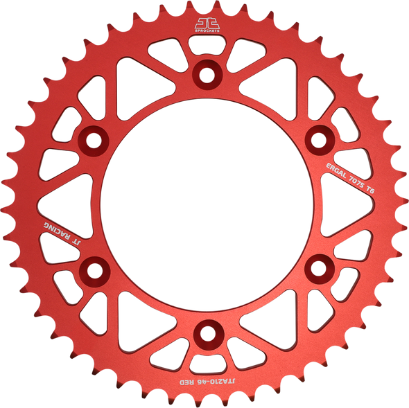 JT Sprockets JTA210.46RED Rear Sprocket - for Honda - Red - 46 Tooth