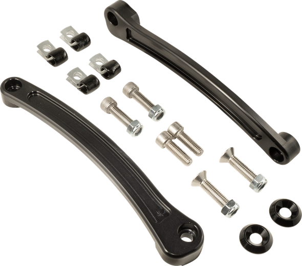Joker Machine 30-700-1 Fender Side Rails - Black - for Indian Scout