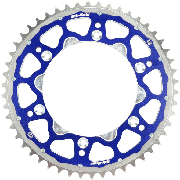 MOTO-MASTER 620073448 Fusion Series Dual Ring Rear Sprocket - 48 Tooth - Blue