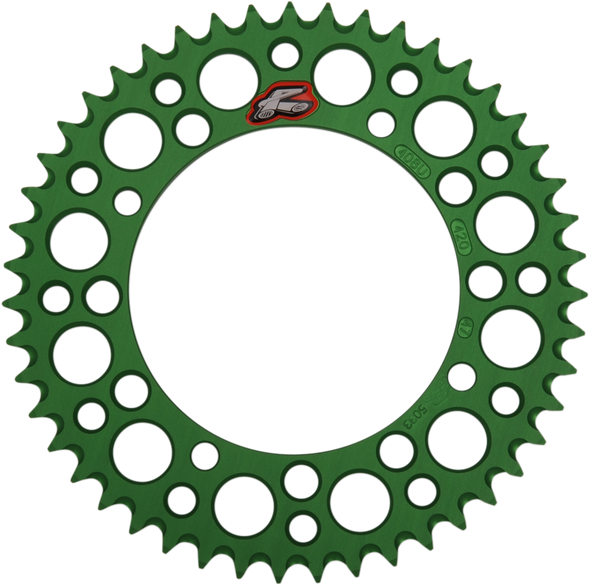 Renthal 408U-420-47GEGN Rear Sprocket - 47 Tooth - Green - for Kawasaki/Suzuki