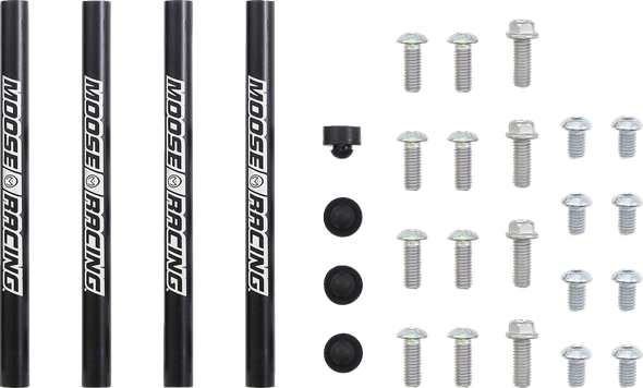 Moose Racing 11-1023 Radiator Braces - Silver - for Gas Gas/for Husqvarna/for KTM