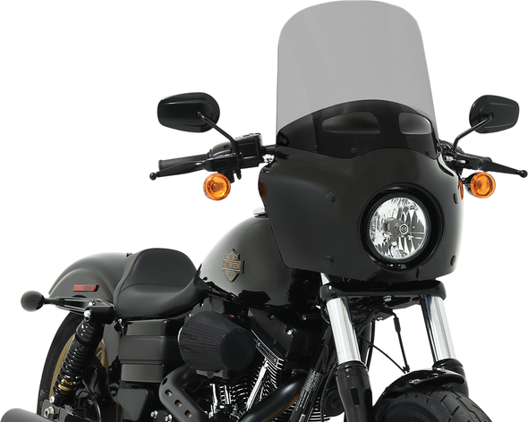 Memphis Shades MEP87612 Road Warrior Windshield - Vented - Black Smoke - 15"