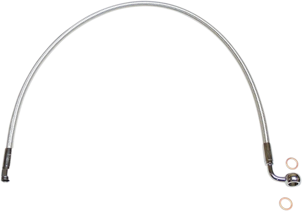 Magnum Shielding AS37234 Brake Line - 10 mm-90° - 34" - Sterling Chromite II