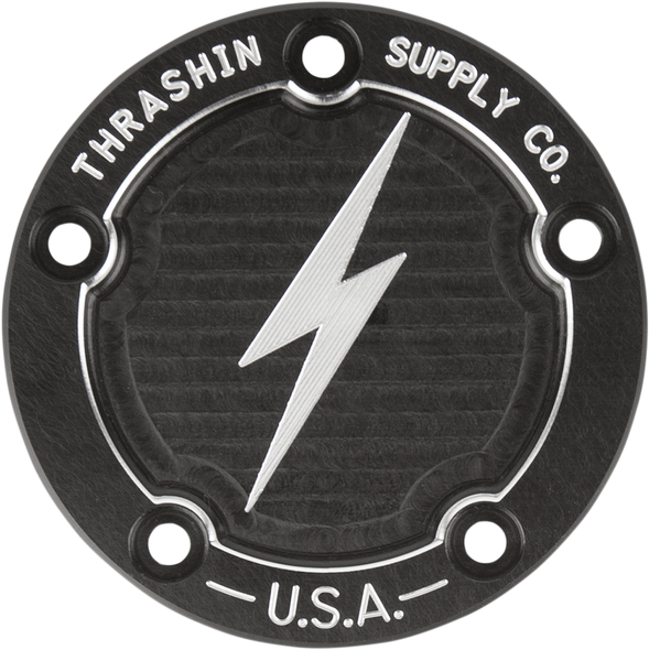 THRASHIN SUPPLY CO. TSC-3026-4 COVER POINT DISH BLK TC
