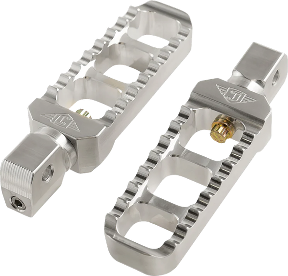 Joker Machine 08-61-8 Serrated Foot Pegs - Silver- Narrow