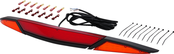 Show Chrome 52-970BK LED Trunk Light - Amber/Red Lens - Black - GL1800