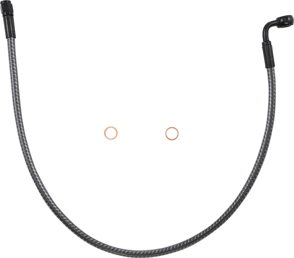 Magnum Shielding AS77224 Brake Line - Front - 10 mm - 90° - 24" - Karbonfibr