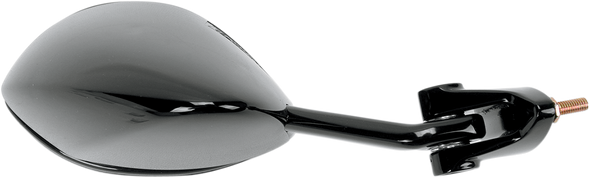 Emgo 20-43061 Mirror - Side View - Cat Eye - Black - Right