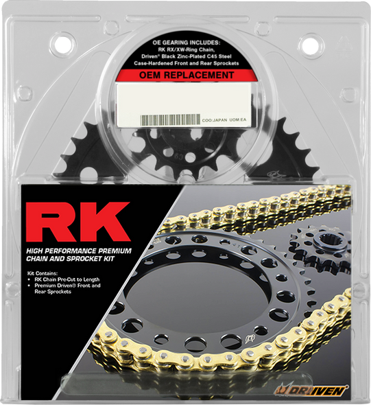 RK 2147-120EX Chain and Sprocket Kit - Natural - for Kawasaki ZX-14 12-20