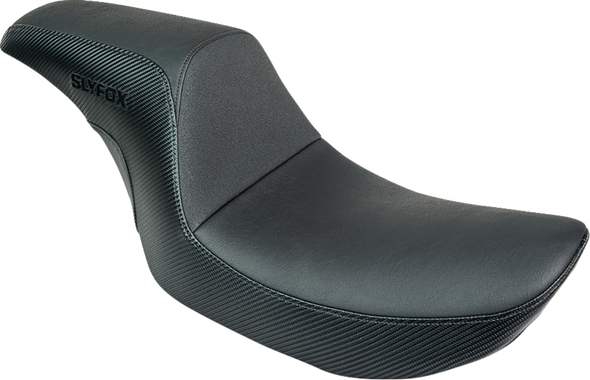Slyfox SlyFox4681A Drifter Seat - Black Logo - Black Vinyl - Smooth - Fxr 82-00