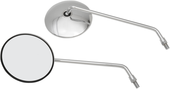 Emgo 20-37414 Mirrors - Classic - Universal - Side View - Round - Pair