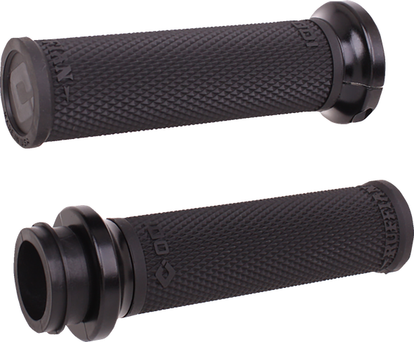 Odi V30HTWB-B Ruffian Lock-On Street Grips - TBW - Black/Black