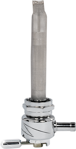 Pingel 4311-Cl Round Fuel Valve - Lightning Chrome - 22 MM