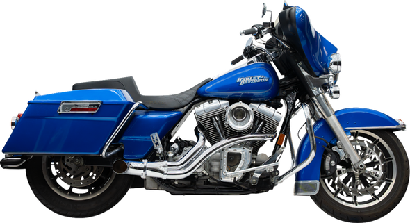 Trask TM-5745CH 2-into-1 Bmf Exhaust System - Twin Cam - Chrome