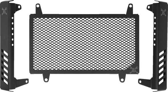 Burly Brand B10-3009B Radiator Guard - Slash Cut - for Honda