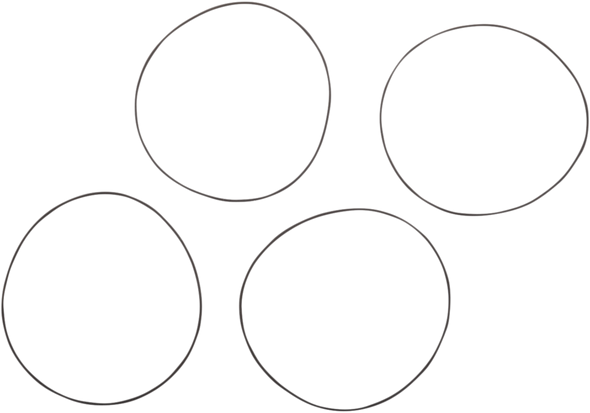 James Gasket JGI-ST-11900027 Piston Liner O-Ring - 4 Pack
